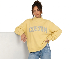 Elegante suéter oversize de cuello simulado para mujer, esencial para el armario moderno, de corte holgado, ropa casual, pedido al por mayor, directo de fábrica - Product Image 1