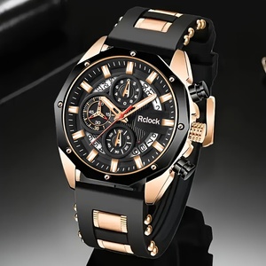 Juego de 4 Piezas de Reloj y Pulsera Casual de Negocios para Hombre con Calendario, Collar con Cruz, Reloj de Lujo para Hombre B916 - Product Image 6
