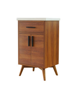 Petit miroir de meuble de toilette de salle de bain haut de gamme de style moderne et élégant de JY Furniture entièrement assemblé pour une utilisation à l'hôtel en MDF - Product Image 3