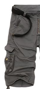 Pantalones Cortos de Verano Transpirables y Ecológicos para Hombre, Diseño Casual Personalizado de Lona de Algodón Suave, Cintura Elástica, Bolsillos Laterales Dobles, Premium - Product Image 3