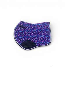 Marca ZONE: Almohadilla de satén para silla de montar con sublimación, tipo contacto cerrado, cuadrada, personalizable, duradera, con forro de malla cómodo, equipo para caballos. - Product Image 2