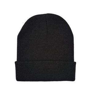 Gorro de Punto Acrílico Económico para Mujer, Gorros de Invierno para Mujer y Hombre, Gorro Unisex Suave y Cálido con Borde Plegado - Product Image 3