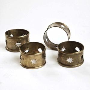 Decorative metal napkin <b>ring</b> Wedding table decor metal napkin holder <b>ring</b> beautifully crafted by <b>Indian</b> skilled artisans - Product Image 3