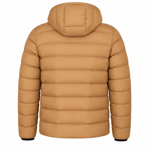 Veste softshell à capuche pour homme, couleur unie, imperméable, légère, fermeture éclair, coupe ample, vêtements d'extérieur d'hiver, polyester - Product Image 2