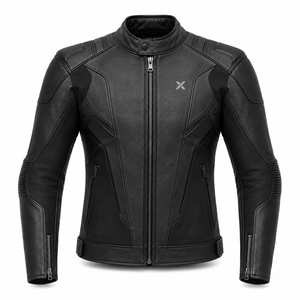 Chaqueta de Motocicleta Deportiva de Cuero de Alto Rendimiento |   Negro Marrón Carbón |   Fabricante OEM ODM |   Diseño de Calidad Premium |   Ropa de Carreras - Product Image 2
