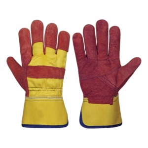 Guantes de Trabajo de Cuero Vacuno Reforzado, Transpirables, de Uso General, Resistentes a Cortes, Protección para Manos y Brazos para Jardinería - Product Image 4