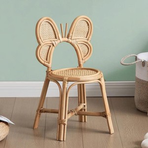 Adorable chaise en rotin en forme de papillon, chaise mignonne pour enfants, pour s'asseoir, décoration de chambre d'enfant et aménagement de salle de jeux, décoration enfant. - Product Image 1