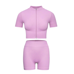 Conjuntos de entrenamiento para mujer, ropa deportiva para gimnasio, dos piezas de Yoga y conjunto de mallas de cintura alta - Product Image 6