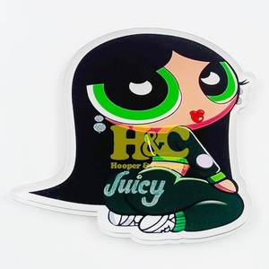 Support magnétique pour extensions de cils en acrylique écologique, design 'Girl' avec motif cœur, de qualité supérieure, couleur personnalisable - Product Image 1