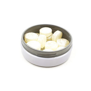 Round Metal Candy Tin Sugar Free Mint Candy Storage <b>Box</b> Custom Printed Packaging 45g <b>Sweets</b> Container - Product Image 4