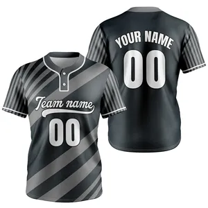 เสื้อเบสบอลแบบสองกระดุม ออกแบบเองได้ ขายส่ง คุณภาพสูง ราคาสมเหตุสมผล - Product Image 1