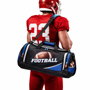 Bolsa Deportiva de Gran Capacidad 600D con Compartimento para Zapatos, Bolsa Personalizada para Equipamiento Deportivo de Fútbol, Venta al Por Mayor - Product Image 5