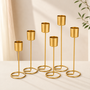 Modern Golden <b>Candlestick</b> <b>Holder</b> Taper Candle Stand Home Decoration Wedding Centerpiece Dining Table Decor <b>Candlestick</b> <b>Holders</b> - Product Image 4