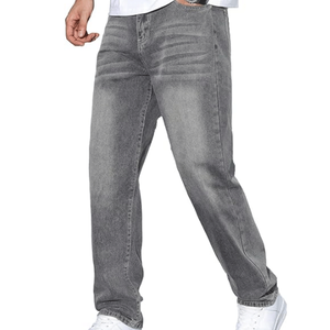 Nouveau Jean en Denim Tissé Bleu pour Homme, Coupe Crayon, Taille Mi-Haute, Délavé Clair, Design Personnalisé, Style Décontracté pour Fêtes d'Été - Product Image 2