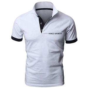 T-shirts en polyester et coton T-shirts polo unis pour hommes avec logo Polo imprimé avec logo personnalisé pour hommes - Product Image 5