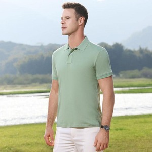 Nouveau design de polo d'affaires, t-shirt de sport de haute qualité, col coloré, personnalisé, manches courtes, polo de golf pour hommes - Product Image 2