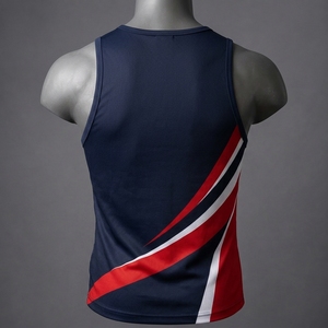 Men <b>Workout</b> <b>Tank</b> <b>Top</b> Lightweight Polyester Fabric Moisture Management Breathable Design Sleeveless Athletic Fit Training Apparel - Product Image 2