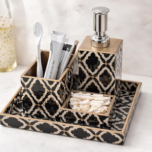 Top quality resin bathroom <b>set</b> NEHA ENTERPRISES designer bathroom organizer accessories for home hotel and <b>gift</b> use - Product Image 1