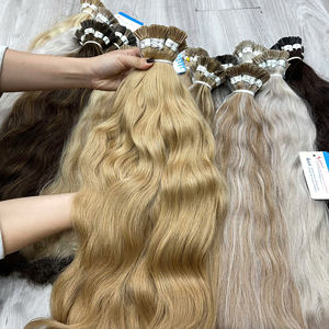 Fournisseur de premier plan : Cheveux vierges cambodgiens bruts I-tip à la kératine, personnalisés, Super Double Drawn, de donneur unique, colorés, qualité Piano - Product Image 5