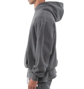 Sweat à capuche surdimensionné en coton personnalisé poids lourd 500 Gsm Boxy Fit 100% Double couche unisexe sans ficelle hiver 2025 Acheter maintenant! - Product Image 3