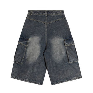 Nouveauté : Shorts en jean noir délavé sur mesure pour homme – Qualité supérieure, shorts en jean déchiré personnalisés pour l'été - Product Image 2