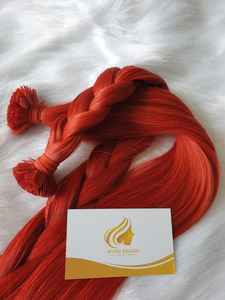 Extensions de cheveux Remy de qualité supérieure, couleur rouge cendré naturel, pointe plate, 100g, du fabricant Minh Khang Hair au Vietnam, au meilleur prix - Product Image 2