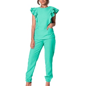 Combinaison de travail unisexe de qualité, uniforme d'hôpital en toile de rayonne pour infirmières et femmes - Product Image 6