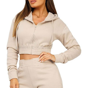 ชุดวอร์มครอปท็อปผู้หญิงแบบมีฮู้ด แขนยาว เนื้อผ้านุ่ม แห้งเร็ว ระบายอากาศดี สไตล์ใหม่ปี 2026 - Product Image 2