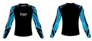 Chemise de surf de qualité supérieure avec protection solaire, tissu respirant et impression par sublimation résistante à la décoloration, rashguard - Product Image 4