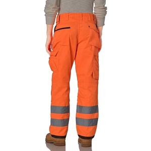 OEM <b>Hi</b> <b>Vis</b> Mechanic Workwear Trousers 13.75 Oz. Heavyweight Denim Mid Waist High Visibility Anti-static Plus Size <b>Jogger</b> Men - Product Image 5