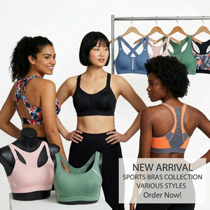 Nueva Llegada, Sujetadores Deportivos Transpirables Sin Costuras de Alta Calidad para Mujer, Logotipo Frontal, Ropa Deportiva Cómoda para Yoga y Running, Venta al Por Mayor - Product Image 2