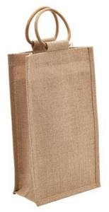 Bolsa de Compras Ecológica de Yute Teñido con Impresión Personalizada, Asa Acolchada de Algodón y Patrón de Letras - Precio Incluido - Product Image 3