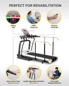 Rehabilitation Multifunction Treadmill for Elderly Indoor Jpooing Walking <b>Machine</b> Medical Equipment - Product Image 4
