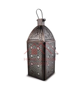 Ramadan Decorative <b>Candle</b> <b>Lantern</b> Gold <b>Black</b> Finished Custom Size <b>Candle</b> Holder <b>Lantern</b> - Product Image 5