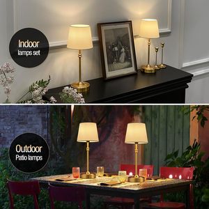 Gold <b>Table</b> Lamp Metal Base <b>Table</b> Lamp Fabric Shade Lamp Decorative <b>Table</b> Lamp Modern <b>Table</b> Lamp <b>Bedside</b> <b>Table</b> Lamp - Product Image 3