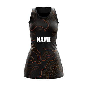 Women's Sleeveless Breathable <b>Athletic</b> Netball Dress Premium 100% Polyester Seamless Sublimation Team Jersey - Product Image 6