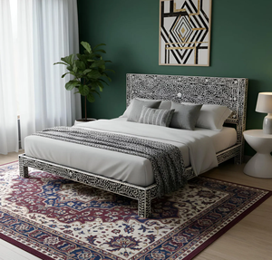 Lit de chambre à coucher, nouveau modèle, ensemble de meubles de chambre à coucher modernes de style européen, meubles de chambre d'hôtel, meubles de maison, design luxueux, lit queen/king size - Product Image 1