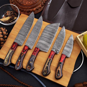 Ensemble de couteaux de cuisine professionnels, fabriqués pour la viande, le poisson, les légumes, les fruits, les herbes, en acier Damas, faits à la main, pour la cuisine - Product Image 5