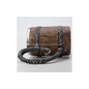 Wood Style Beer <b>Mug</b> Simulation Wooden Barrel Beer Cup <b>Double</b> <b>Wall</b> Drinking <b>Mug</b> with Handle at Affordable Price by AALIYAN IMPEX - Product Image 5