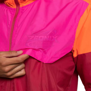 Chaqueta Cortavientos con Capucha al por Mayor, Talla Grande, para Uso en Exteriores, Transpirable, de Secado Rápido, con Logotipo Frontal - Product Image 6