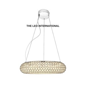 Lustre en acier inoxydable de forme unique, finition dorée, lampe de luxe faite à la main, utilisée pour la décoration de la maison et les mariages - Product Image 5