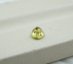 Zafiro verde azulado de corte brillante, piedra preciosa suelta para la fabricación de joyas, 4.5x4.5x4 mm, 0.66 quilates, piedra preciosa suelta - Product Image 6