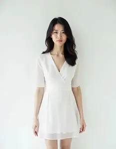 De Vietnam fabricante buen precio Vestidos para mujeres OEM ODM Elegante ropa de calle al por mayor sostenible ropa lavable - Product Image 5