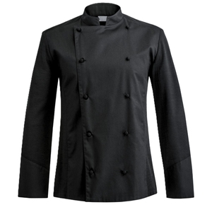Uniforme de Chef de Manga Larga Blanco para Hombre, 100% Algodón, Cierre de Botones, Uniforme de Restaurante, Alta Calidad, Transpirable - Product Image 4