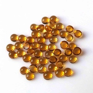 Natural Citrine Round Cabochon faceted Round Cut Yellow Loose Gemstones for Jewelry All Sizes Available Jewelry Making Pendants - Product Image 3