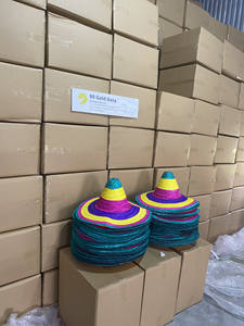 ¡Es Caliente! ¡Sombreros de Paja con Máxima Protección Solar! Unisex, totalmente natural, tejido a mano, circunferencia interior del borde de 50 a 60 cm - Product Image 4