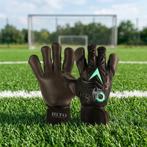 Premium Quality Custom Design Neoprene soccoer Goalkeeper <b>Gloves</b> 4mm German Latex Elastic Strap Rubber Inject Hybrid Cut - Product Image 2