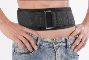 Adjustable Leather Weightlifting Support Belt with Metal Buckle Unisex Strength <b>Training</b> Waist Support Basic Protection Non-Slip - Product Image 4
