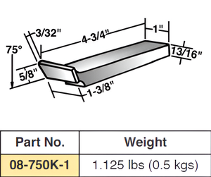 <b>Precision</b> Heavy-Duty Pneumatic Bucking Bars Model 08-719 for Solid Riveting Operation by Alva Engineers - Product Image 1