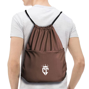 Bolsas con Cordón de Poliéster Impermeables de Último Modelo, Diseño Simple, Bolsa de Gimnasio Impermeable con Cordón, Disponible en Todos los Tamaños - Product Image 2